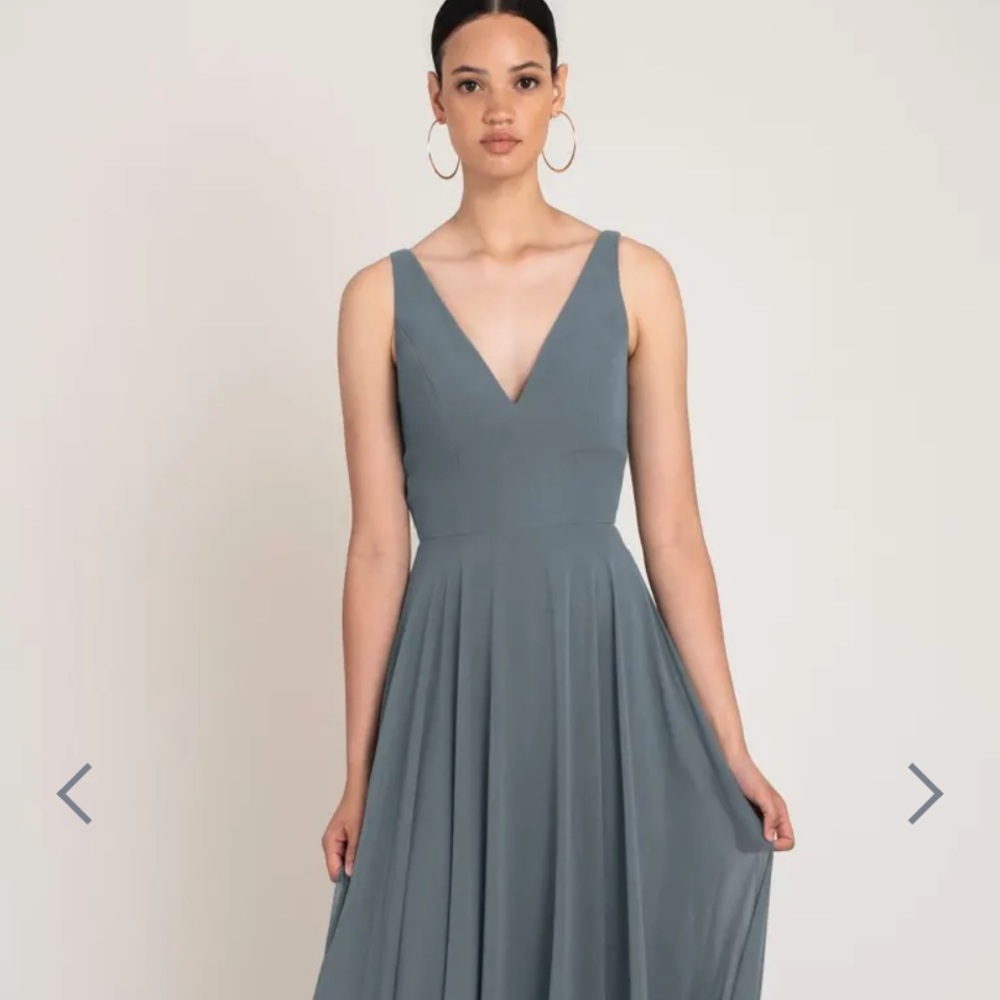 Jenny Yoo Maddi Bridesmaid Dress in Denmark Blue